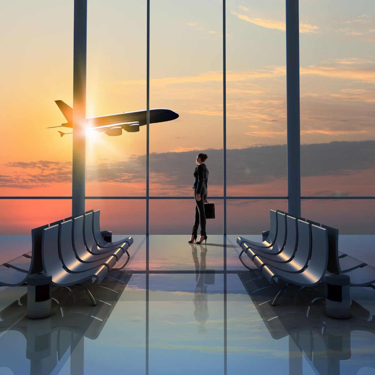 airplane taking off avoiding flight delays