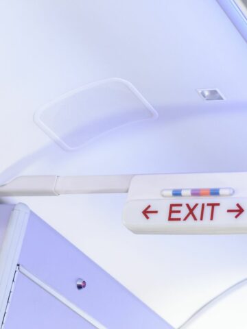 airplane exit row light