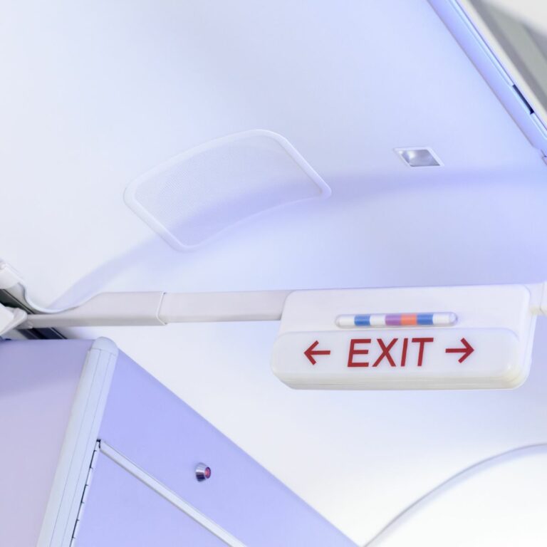 airplane exit row light